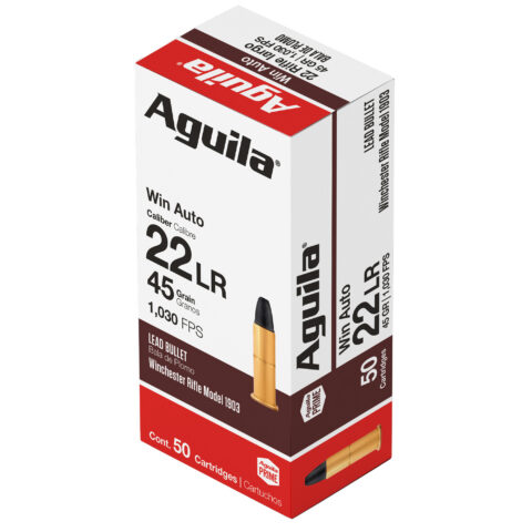 Aguila 22 LR 45gr Lead Solid Point, 50 Rounds