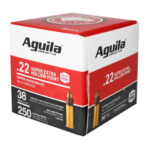 Aguila Super Extra .22 LR 38gr Hollow Point, 250 Rounds