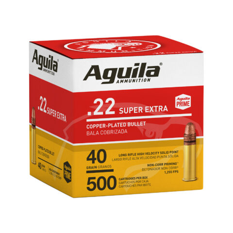 Aguila .22 LR High Velocity 40gr Solid Point, 500 Rounds