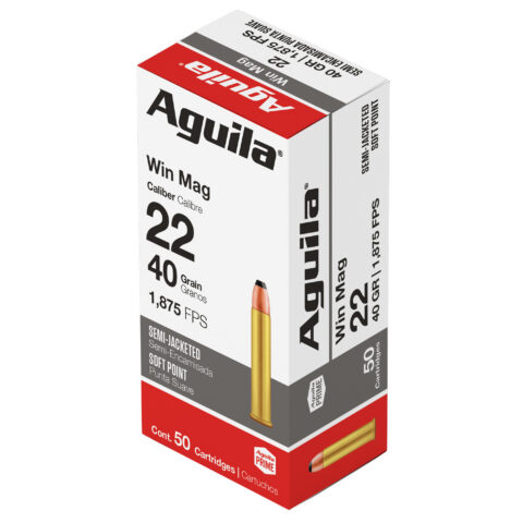 Aguila Win Mag 22 WMR 40gr Soft Point, 50 Rounds
