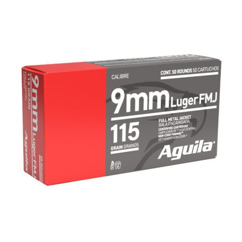 Aguila 9mm 115gr FMJ, 50 Rounds