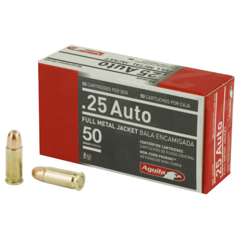 Aguila .25 ACP 50gr FMJ, 50 Rounds