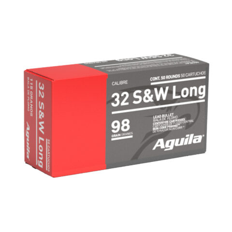 Aguila .32 S&W Long 98gr Lead Round Nose, 50 Rounds