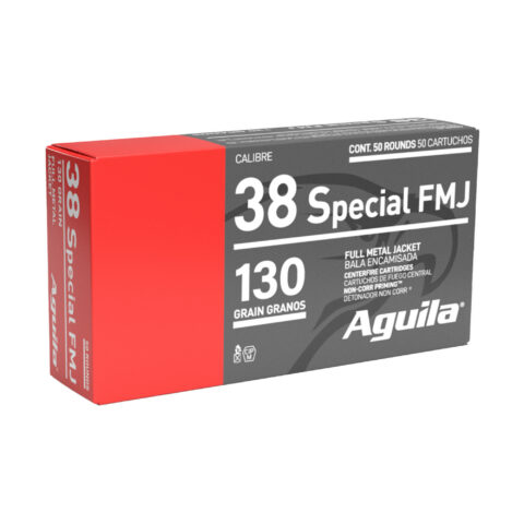 Aguila .38 Special 130gr FMJ, 50 Rounds