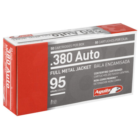 Aguila .380 Auto 95gr FMJ, 50 Rounds