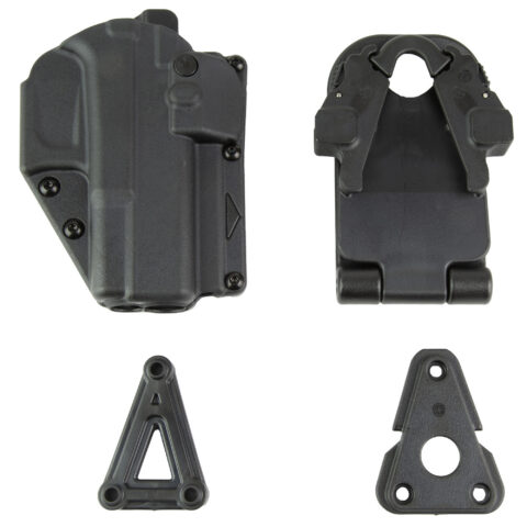 Rapid Force Level 2 Duty Holster for Glock 19/23/45, Right Hand, Black
