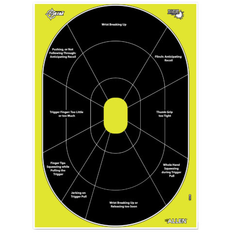 Allen EZ AIM Handgun Trainer Target 12x18, 8 Pack