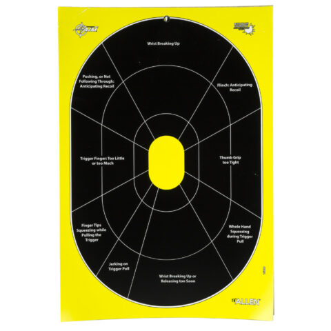 Allen EZ AIM HG Trainer Adhesive Targets, 12.5x18, 30 Pack