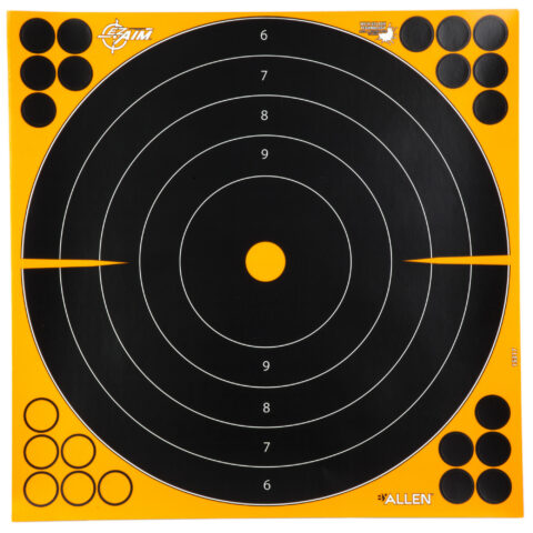 Allen EZ Aim Splash Bullseye Target, 12" Square, 10 Pack