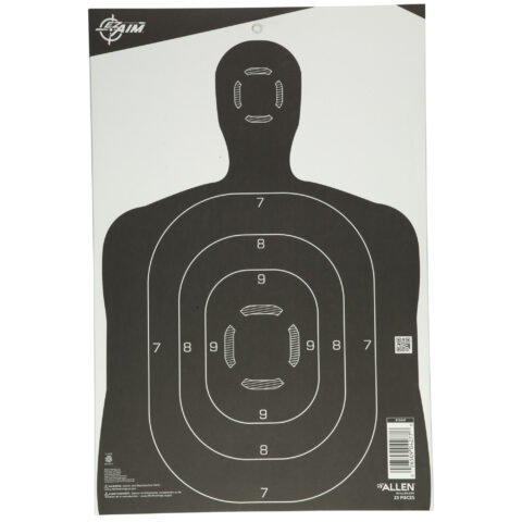 Allen EZ Aim Paper Silhouette Target, 12x18, 25 Pack