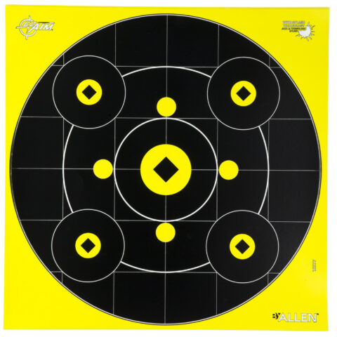 Allen EZ Aim Splash Bullseye Targets, 12 x 12, 12 Pack