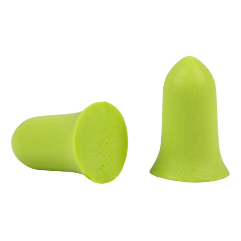 Allen ULTRX Tapered Foam Ear Plugs, 32dB NRR, Lime Green, 6 Pairs