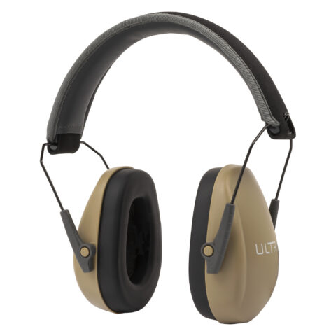 Allen ULTRX Slim Profile Passive Earmuff, NRR 23dB, Taupe