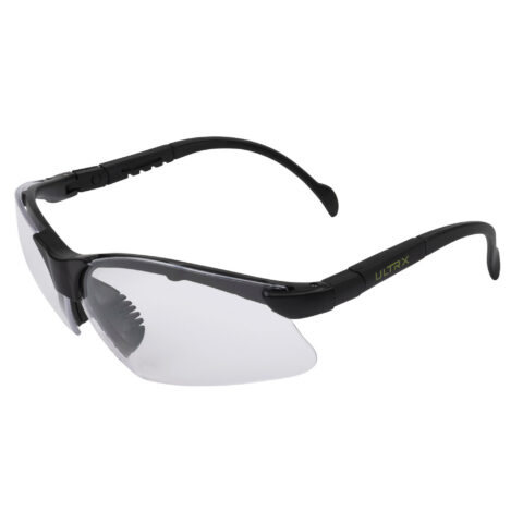 Allen Company ULTRX Verse Safety Glasses, Clear Lens, Black Frame