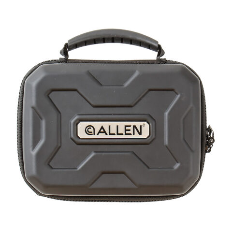 Allen Exo Handgun Case 9" x 6.25", Black Hard-Shell Exoskeleton