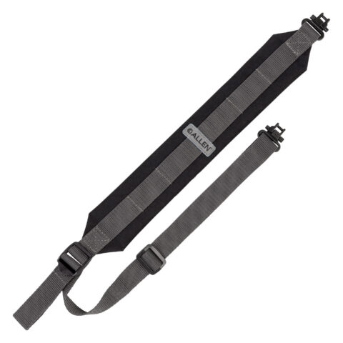 Allen Endura Rifle Sling, Black / Gray, Swivels Included