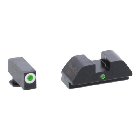 AmeriGlo I-Dot Night Sights for Glock 42 and 43, Green Tritium