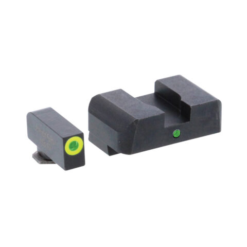 AmeriGlo Pro I-Dot Front and Rear Sight Set for Glock 17/19, Green