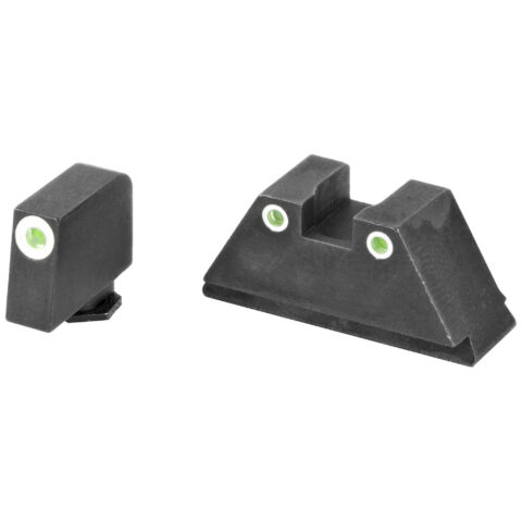 AmeriGlo Optic Height Tritium Night Sight Set for Glock MOS, 3 Dot