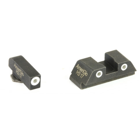 AmeriGlo Classic 3 Dot Night Sight Set, Glock 42/43, Green Tritium