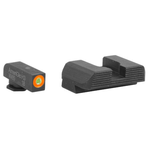AmeriGlo Protector Night Sights for Glock 42/43/43X/48, Orange Outline