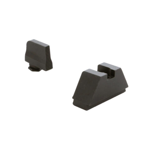 AmeriGlo 2XL Tall Suppressor Sights for Glock, Black Serrated, GL-470