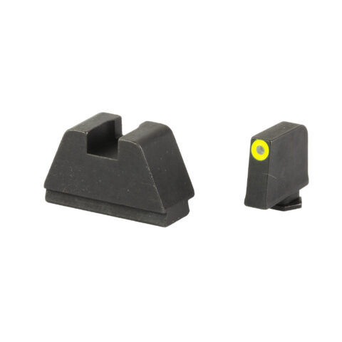 AmeriGlo 3XL Optic Compatible Tritium Sights for Glock, LumiGreen Outline
