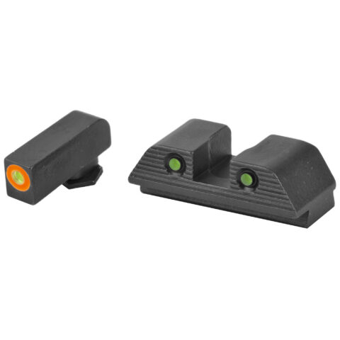 AmeriGlo Trooper Tritium Sights for Glock Gen 1-4, Orange Outline, GL-816