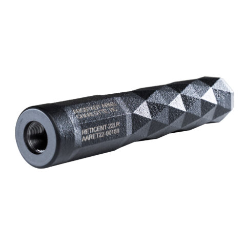 Angstadt Arms Reticent 22 Suppressor, 22 LR, 1/2x28 Direct Thread, Black
