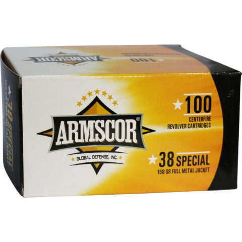 Armscor 38 Special 158gr FMJ, 100 Rounds