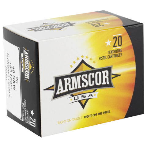 Armscor USA .40 S&W 180gr JHP, 20 Rounds