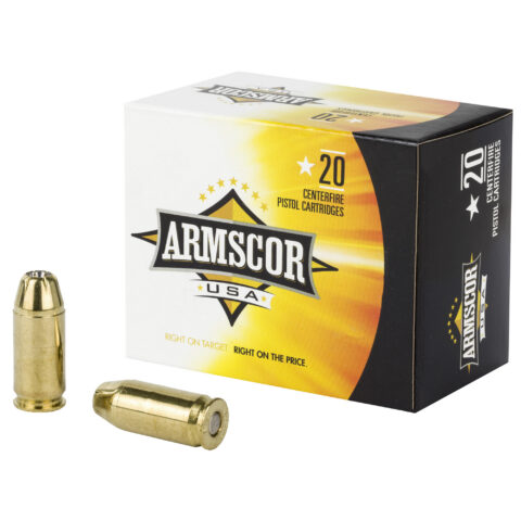 Armscor 45 ACP 230gr Jacketed Hollow Point, 20 Rounds