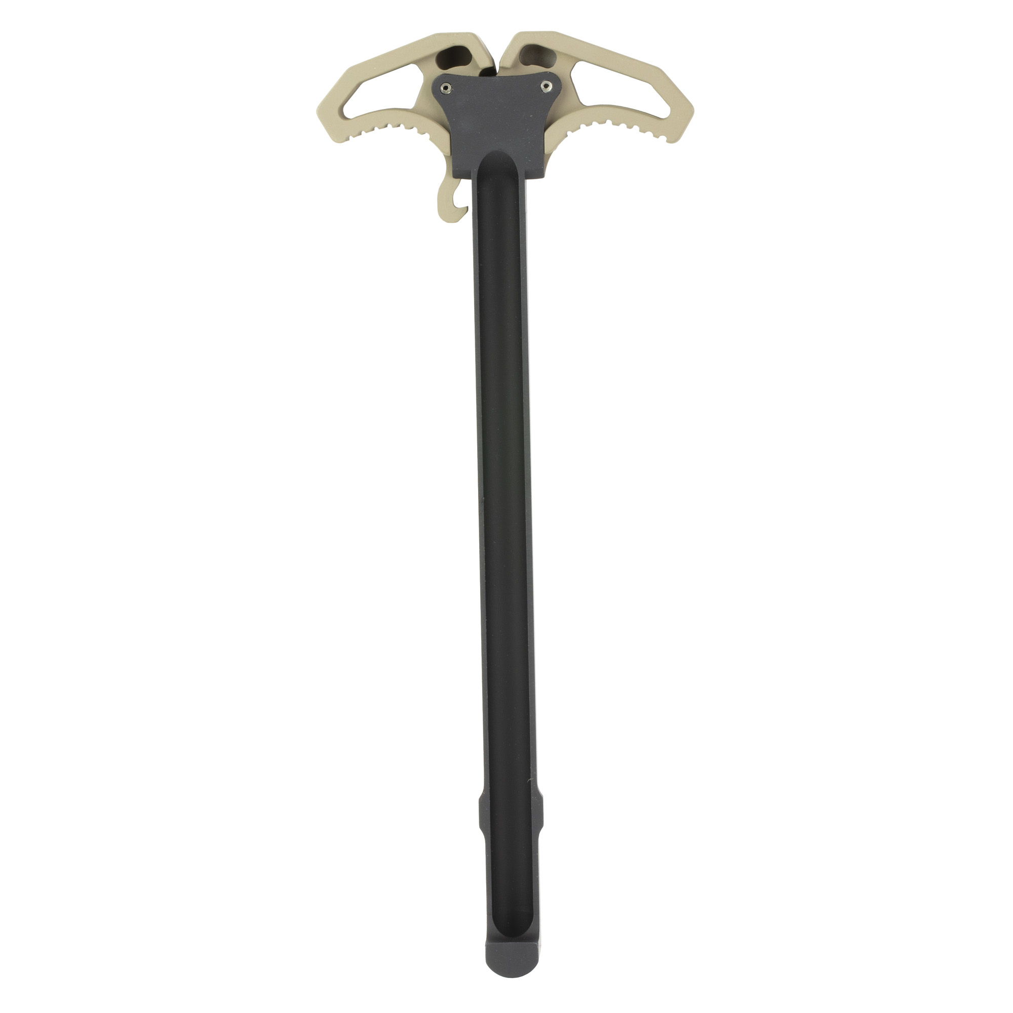 Back view of Armaspec Victory charging handle with Flat Dark Earth ambidextrous latches