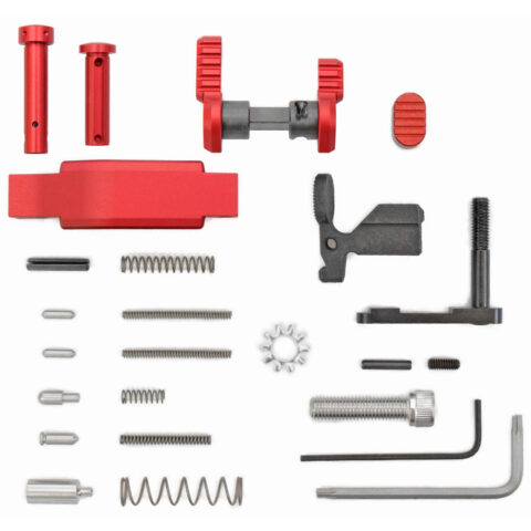 Armaspec SPR LT Lower Parts Kit 5.56 NATO, Red
