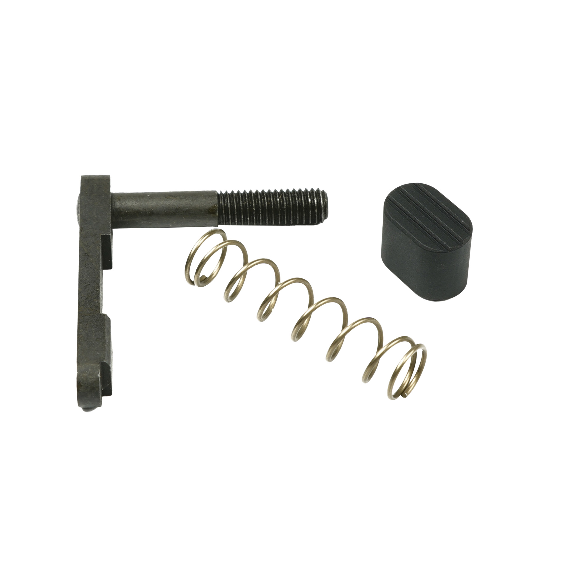 Armaspec ECB Slant magazine release kit with black button, spring and magazine catch