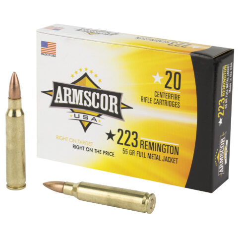 Armscor 223 Remington 55gr Full Metal Jacket, 20 Rounds