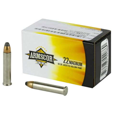 Armscor .22 WMR 40gr Jacketed Hollow Point, 50 Rounds