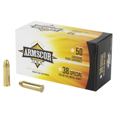 Armscor 38 Special 158gr FMJ, 50 Rounds