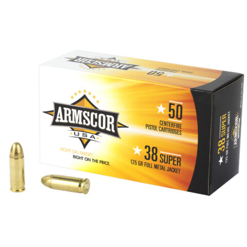 Armscor 38 Super 125gr FMJ, 50 Rounds