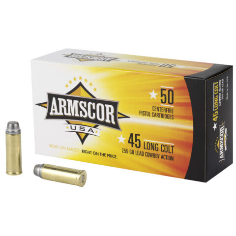 Armscor 45 Long Colt 255gr Lead Cowboy Action, 50 Rounds