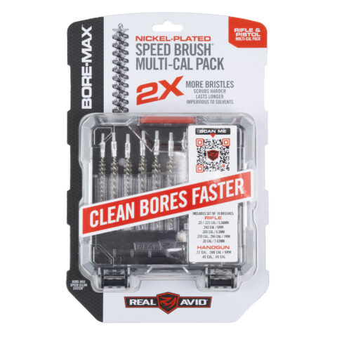 Real Avid Bore-Max Speed Brush Multi-Cal Pack, Set of 10 Brushes