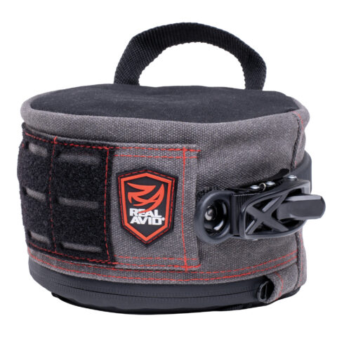 Real Avid Ratchet Rest Front/Rear Shooting Bag, Medium, Black and Gray
