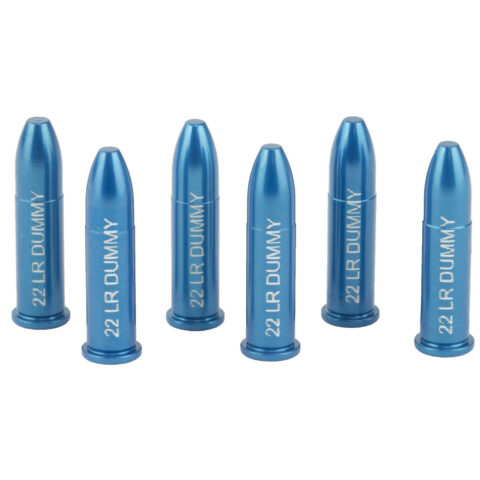 A-Zoom .22 LR Dummy Rounds, 6 Pack, Aluminum