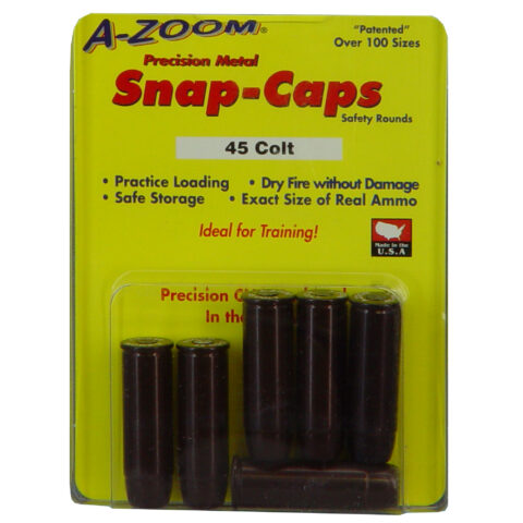 A-Zoom 45 Colt Snap Caps Training Rounds, 6 Pack