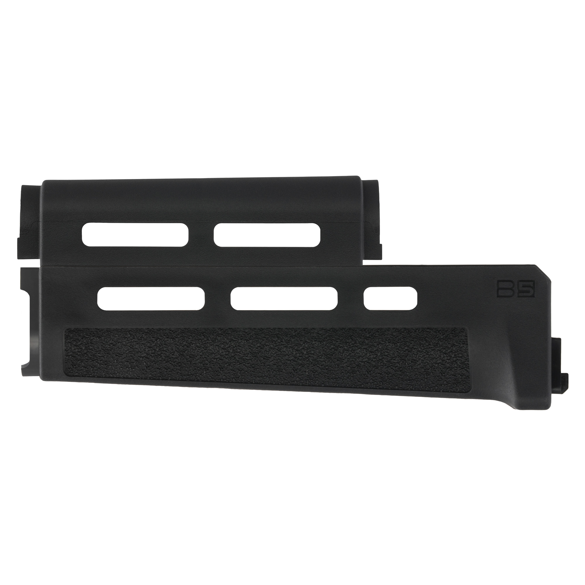 Black B5 Systems AK M-LOK handguard, standard length, shown from the side
