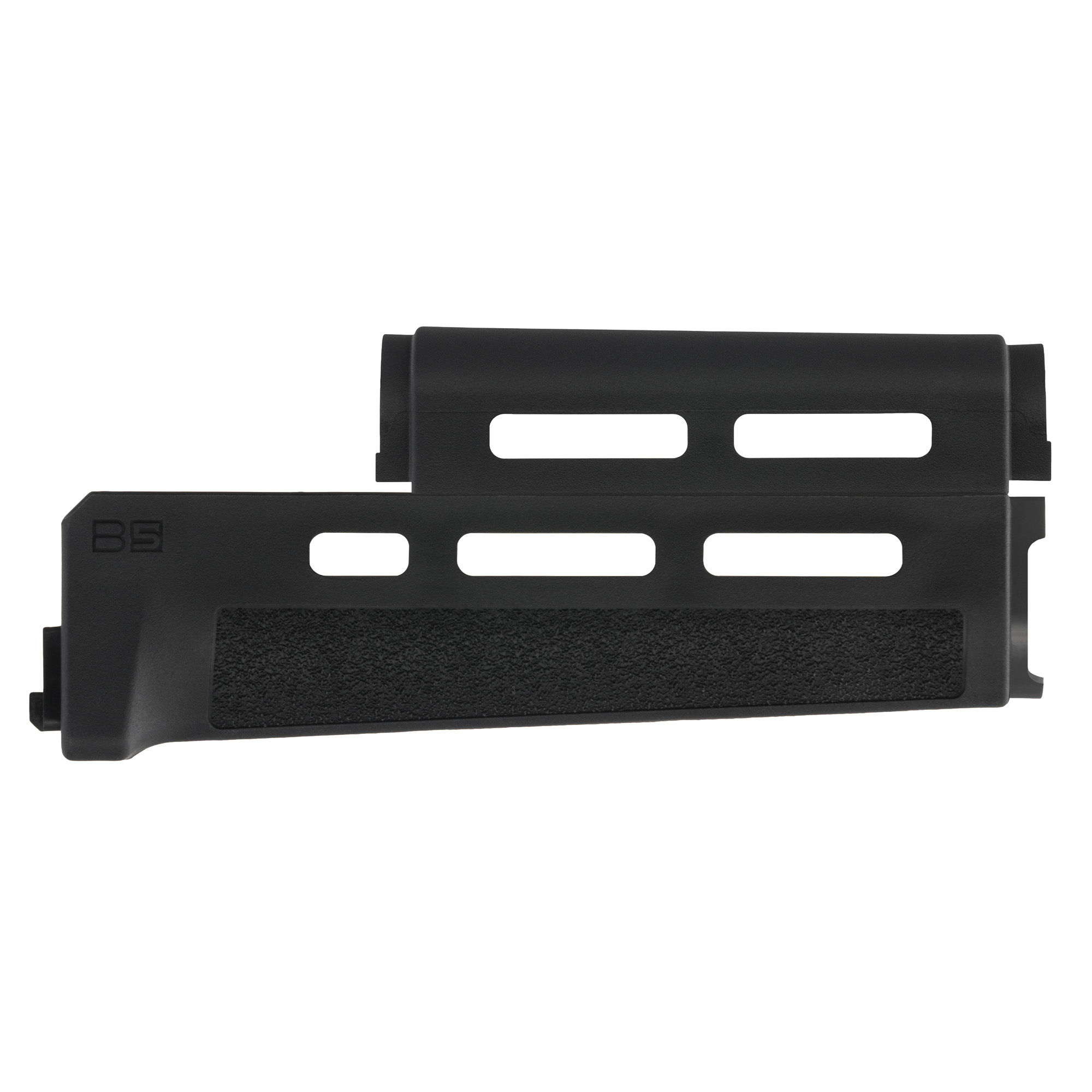 Black B5 Systems AK handguard from the opposite side showing M-LOK slots