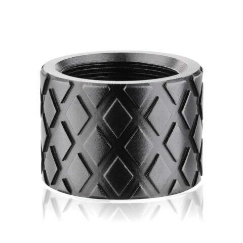Backup Tactical Hash Marks Thread Protector for 1/2x28, Black