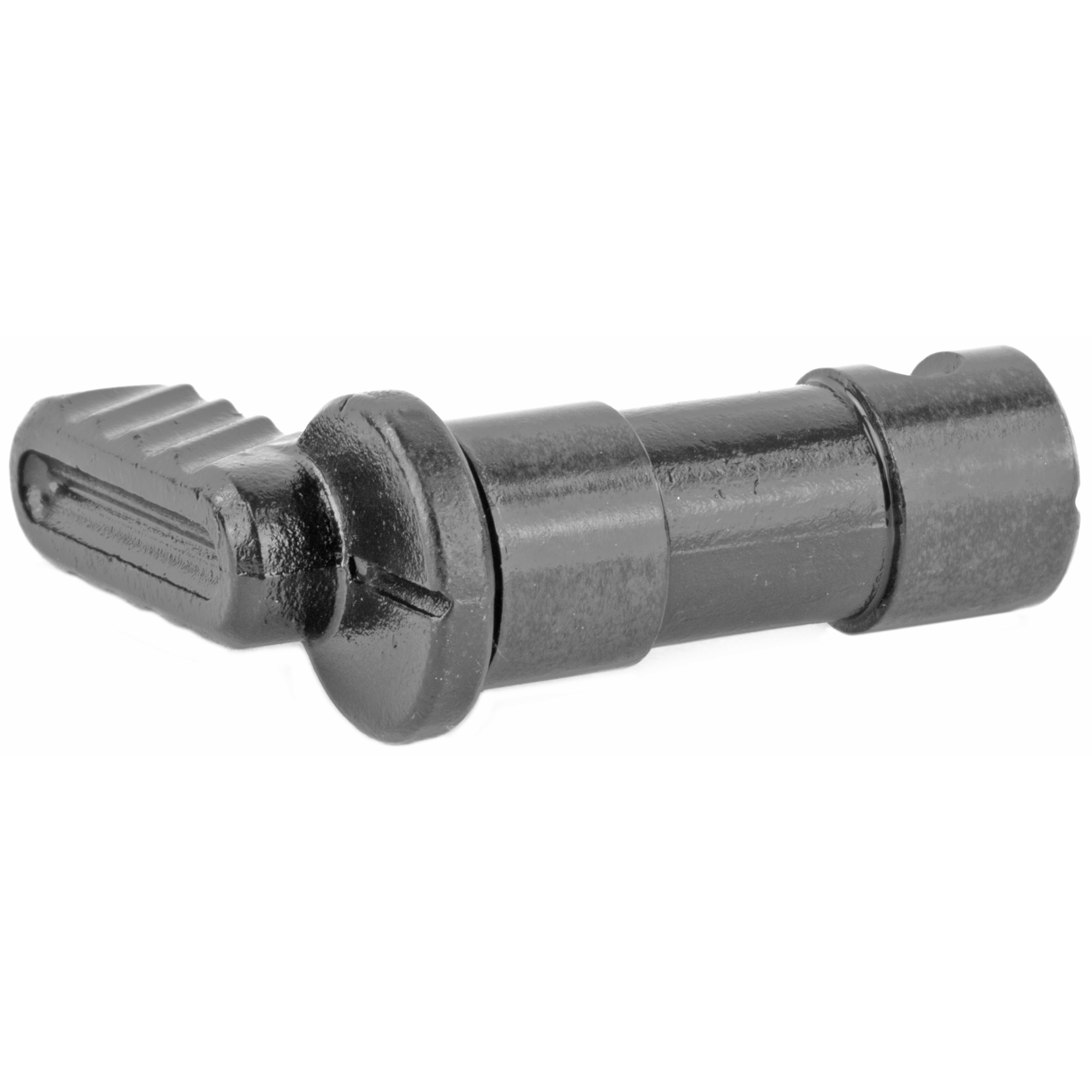 Black Battle Arms Development enhanced single side safety selector, side angle view