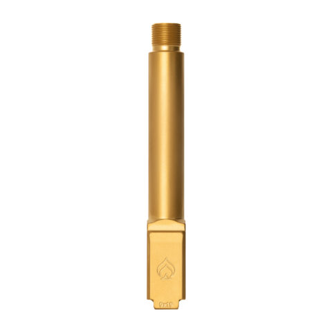Ballistic Advantage 9mm Barrel for Glock 19, 4.5" 1/2x28 Threaded, Gold