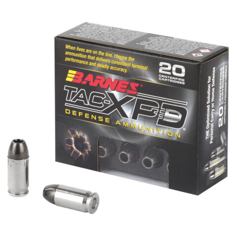 Barnes TAC-XPD .380 ACP 80gr TAC-XP Hollow Point, 20 Rounds